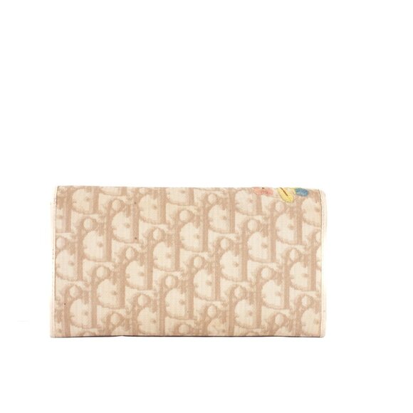 Authentic Dior Beige Floral Diorssima Wallet - Picture 3 of 11